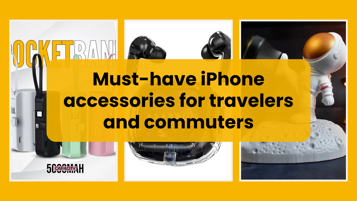 Must-have iPhone accessories for travelers and commuters