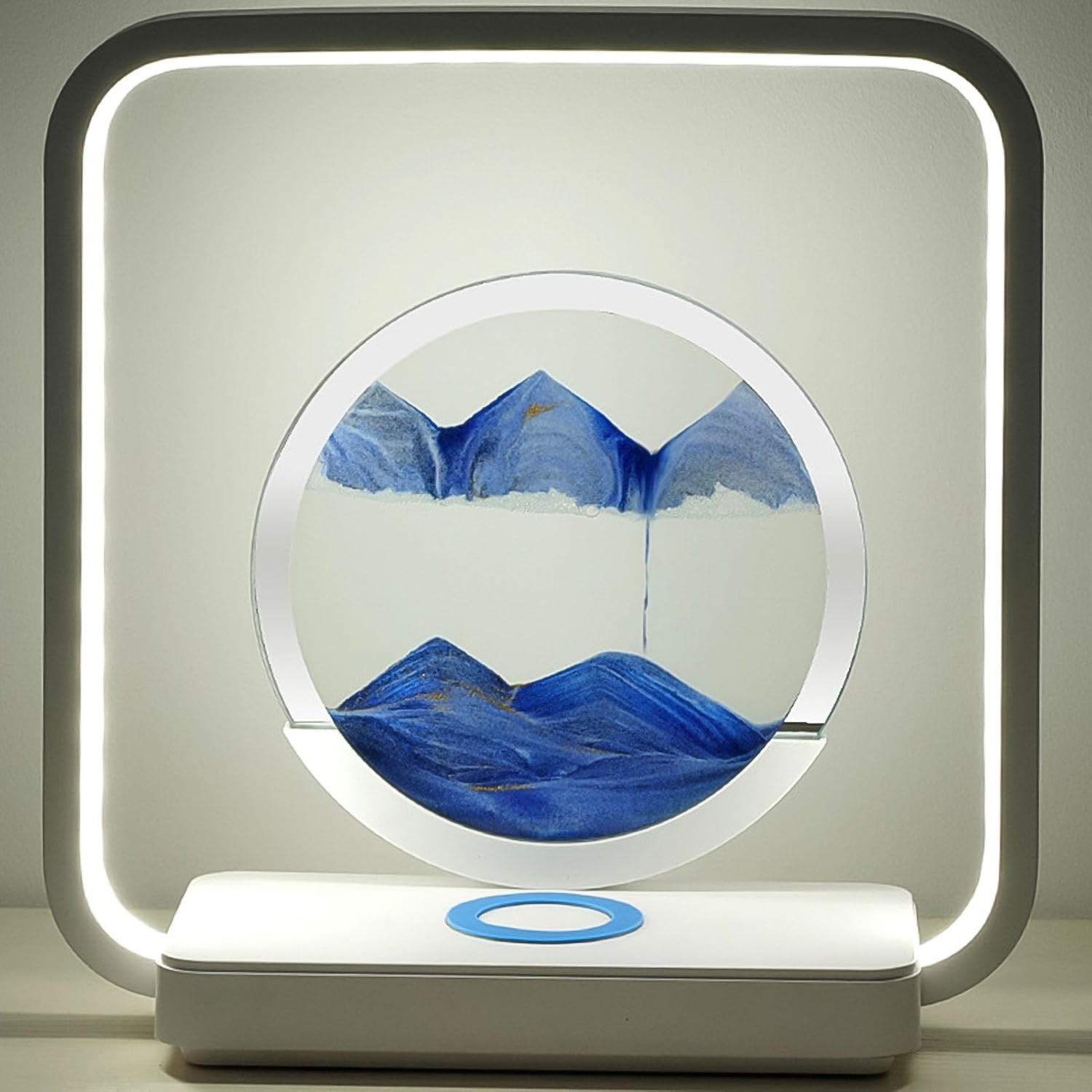 SandX: 3D Quicksand LED Lamp with Wireless Charging & Liquid Motion Art for Relaxing Desk & Bedroom Décor