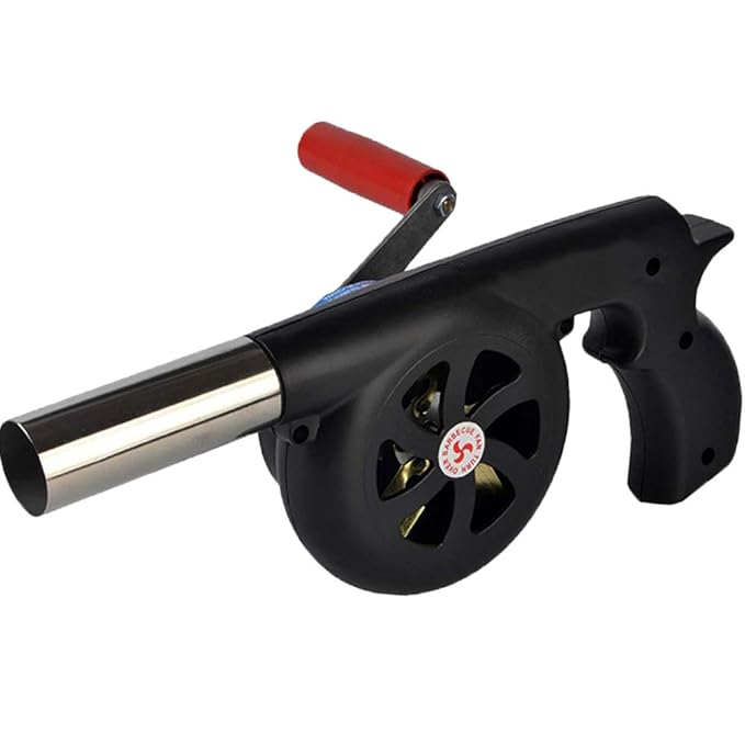 FireStarter: Portable Hand Crank BBQ Air Blower for Quick Fire Starting & Outdoor Grilling