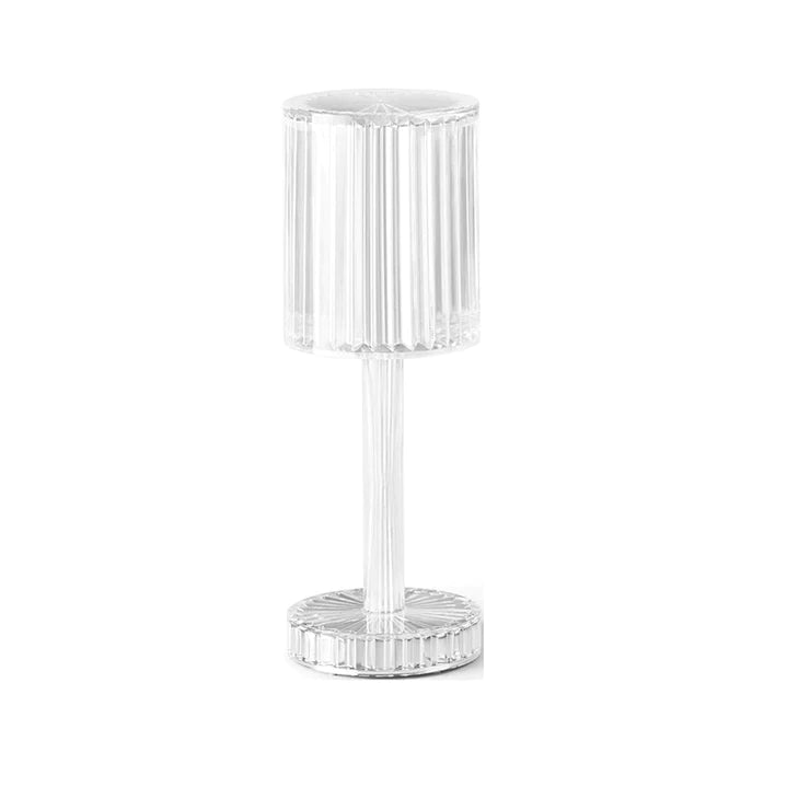 Brilla: Modern Crystal LED Table Lamp with 16-Color Changing RGB, Touch Control, USB Rechargeable & Diamond Cut Design