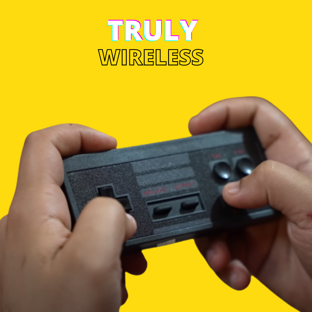 RetroTV: Ultimate 90s HDMI Retro Game Stick with Plug & Play Wireless HD 1080p Gaming for Up to 2 Players
