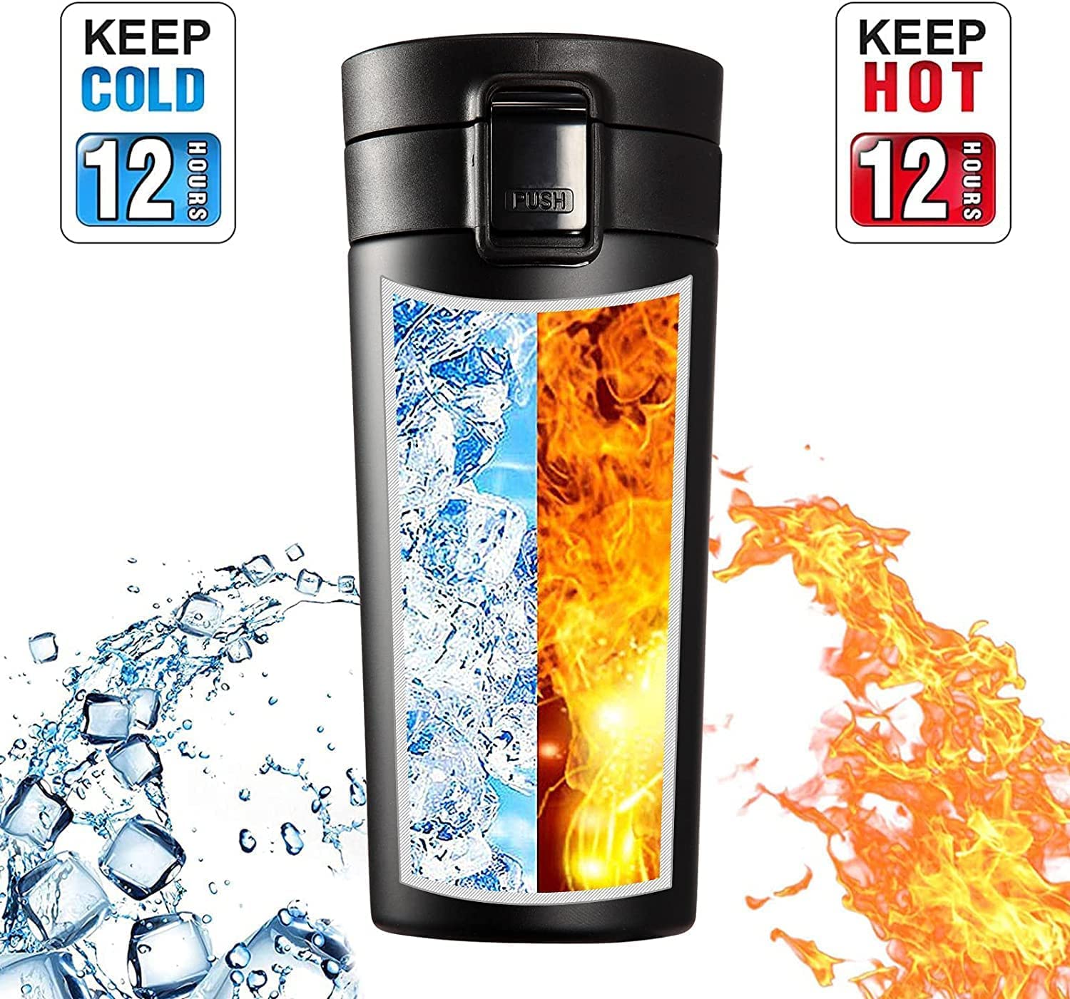 ThermaSip: Double-Wall Insulated Travel Mug (380ml) for Hot & Cold Drinks – Perfect for Coffee, Tea & On-the-Go Use