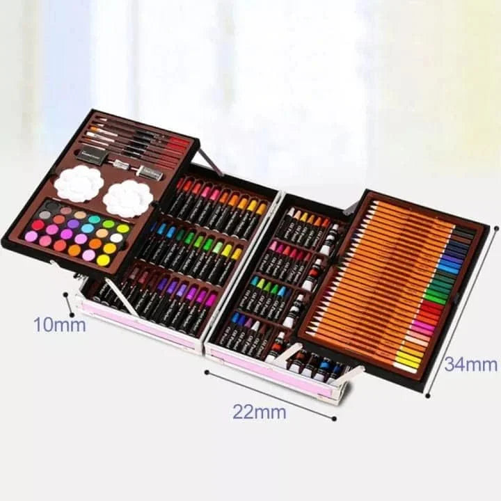 ArtPro: 145-Piece Multi-Level All-in-One Art Colouring Set Suitcase Kit Best Gift for Children