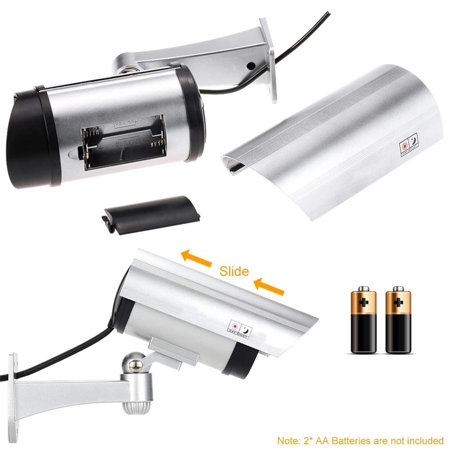 FakeCam: Dummy CCTV Bullet Camera with Flashing LED Indication