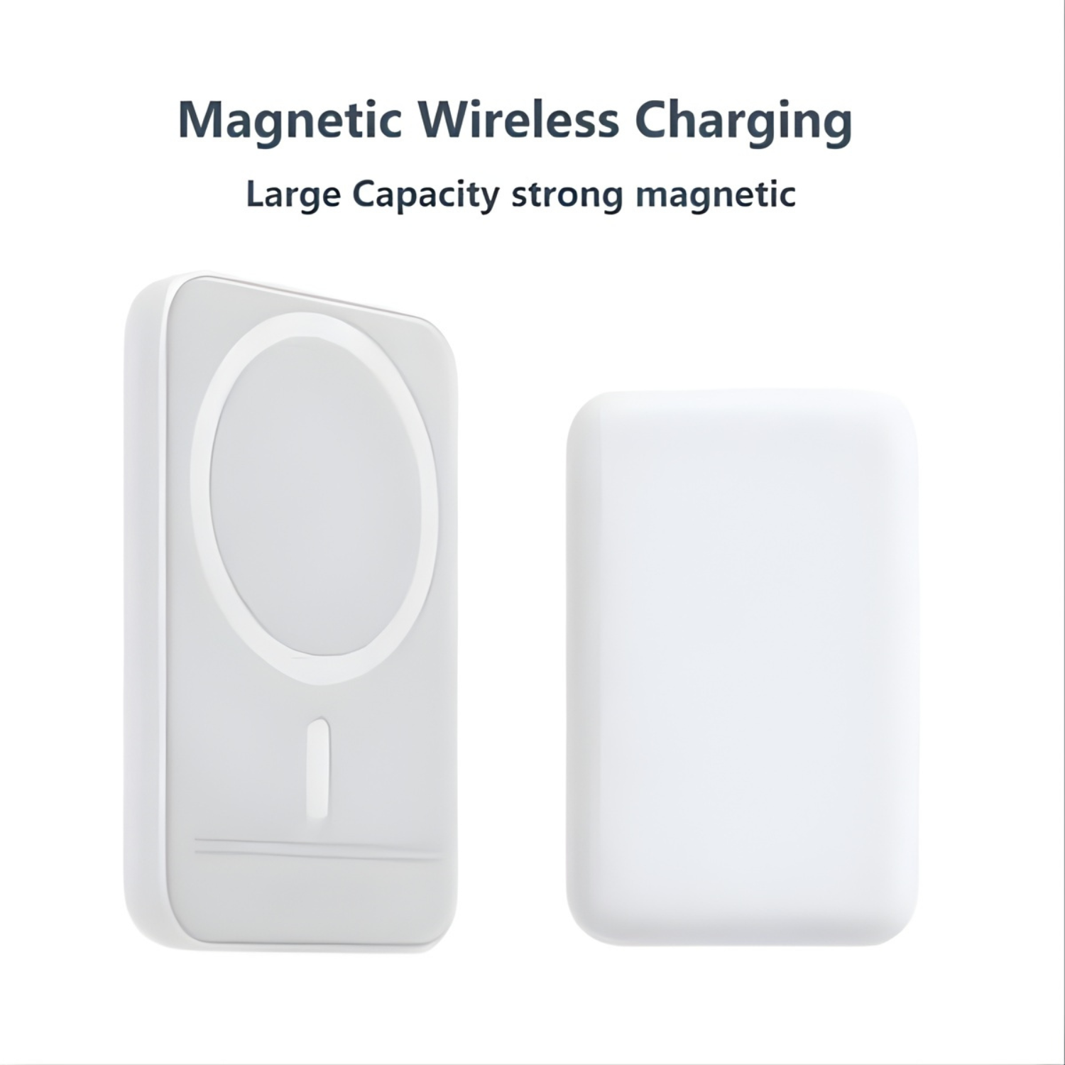 MagPod: Slim MagSafe Battery Pack with Lightning port, Portable Wireless Power Bank with Qi wireless Charging & Magsafe Support