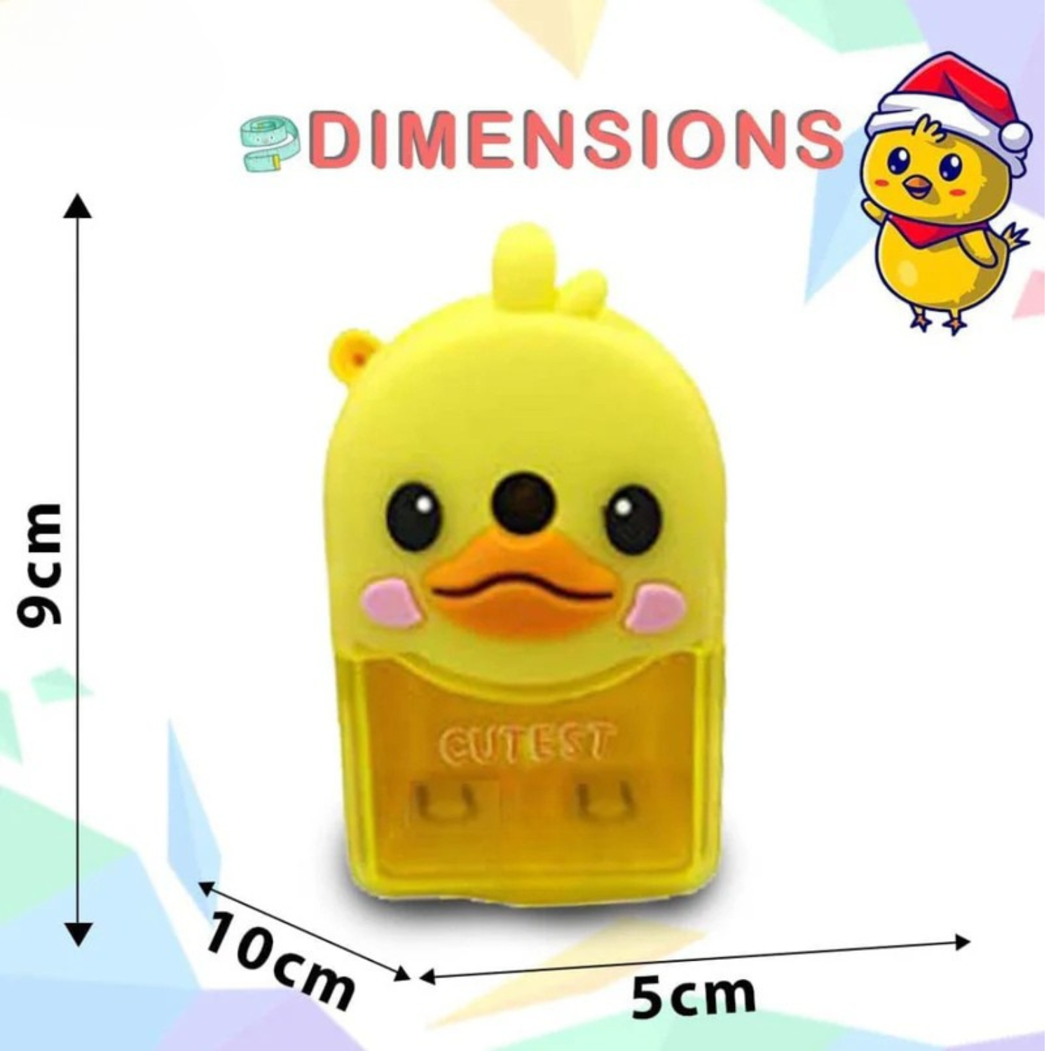 Duckoo: Cute Duck-Shaped Crank Pencil Sharpener for Kids, Handheld Stationery Tool for School Desks, Birthday Return Gifts & Classroom Supplies