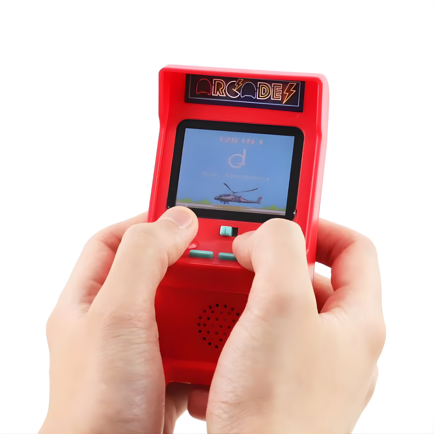 RetroJoy: Mini Arcade Handheld Console with 120 Built-in Games, Portable Retro Gaming Machine with Colour Screen, Lightweight Design & Instant Play for Kids & Adults