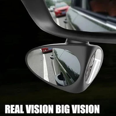 ClearView: 360° Adjustable Car Blind Spot Mirror (Set of 2) – HD Glass Convex Rearview Mirror for Cars, Trucks & Vans