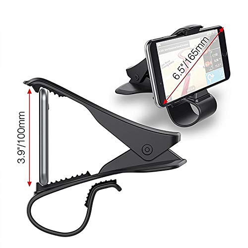 HUD: Anti-Skid Car Mobile Phone Holder with Adjustable HUD Design for Dashboard Mounting