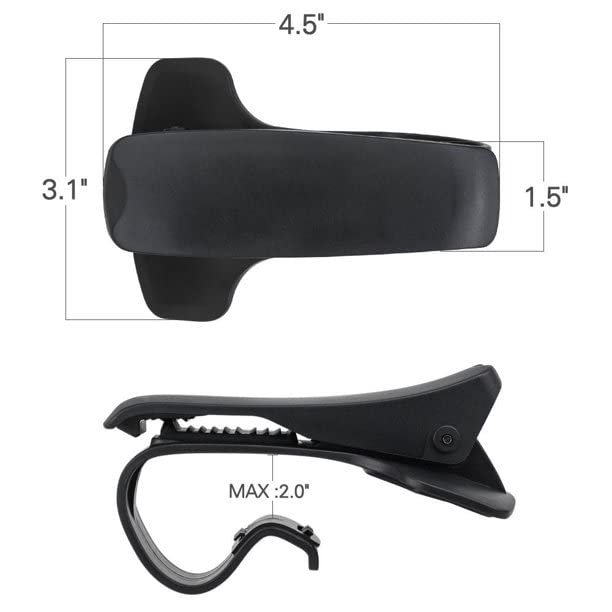 HUD: Anti-Skid Car Mobile Phone Holder with Adjustable HUD Design for Dashboard Mounting