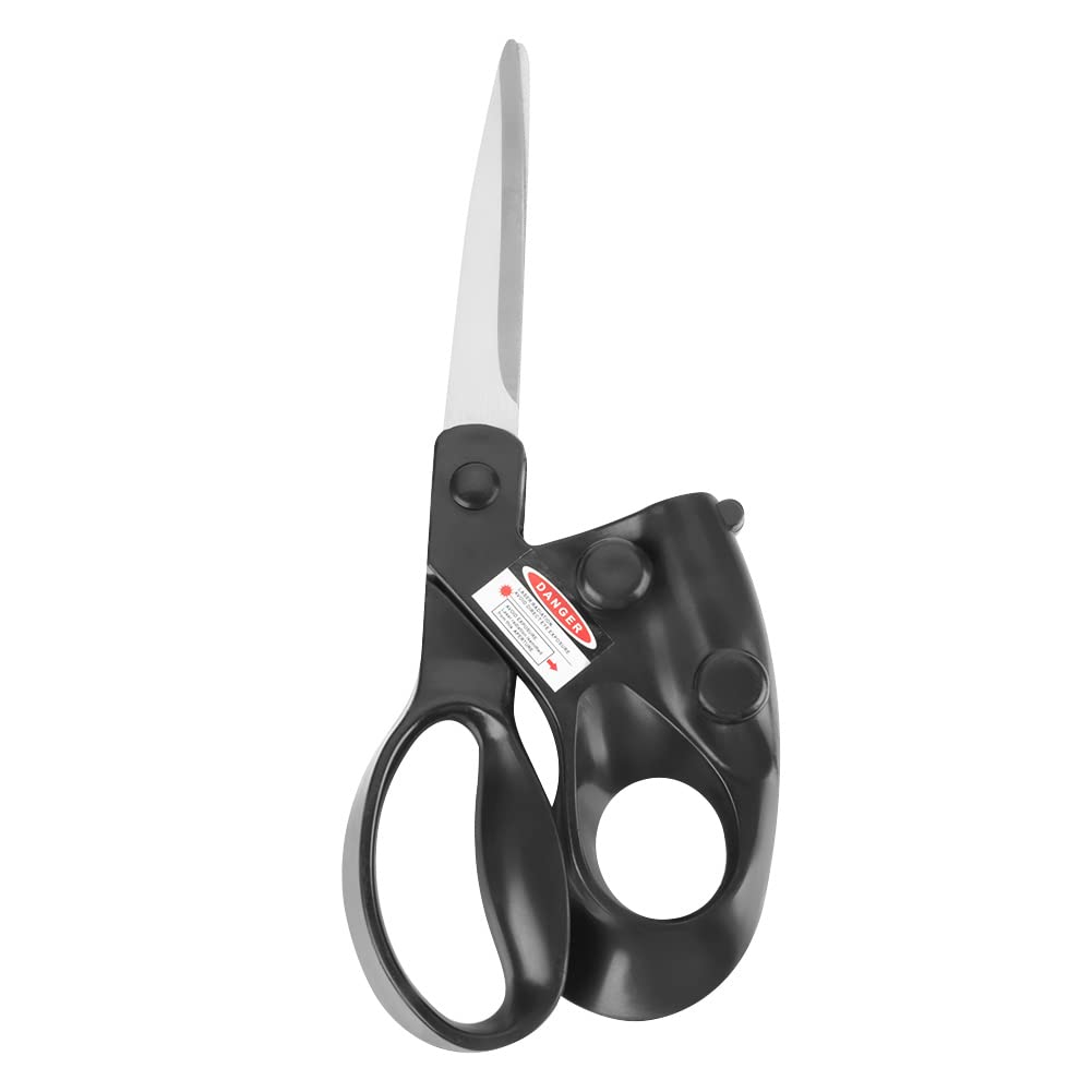 LaserCut: Laser guided Scissors with Stainless Steel Blades, Built-In Laser Pointer Guide for Art & Craft Straight Cutting