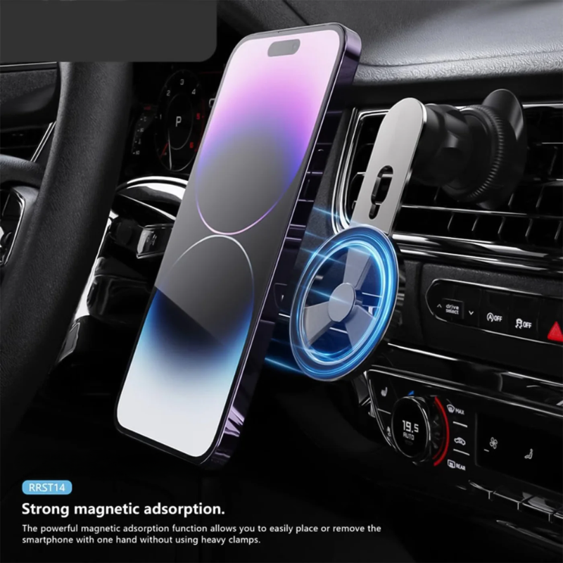 SuperMag: 360° Rotatable MagSafe Air Vent Phone Holder with Strong Magnetic Grip & Multi-Angle Adjustability