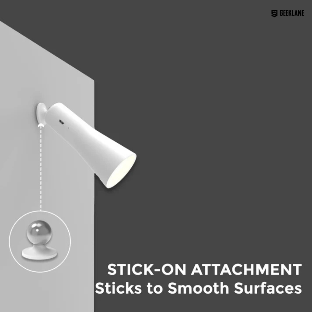 Magneto: Premium Versatile Magnetic LED Lamp with 3 Attachments, Adjustable Brightness & USB-C Rechargeable Battery