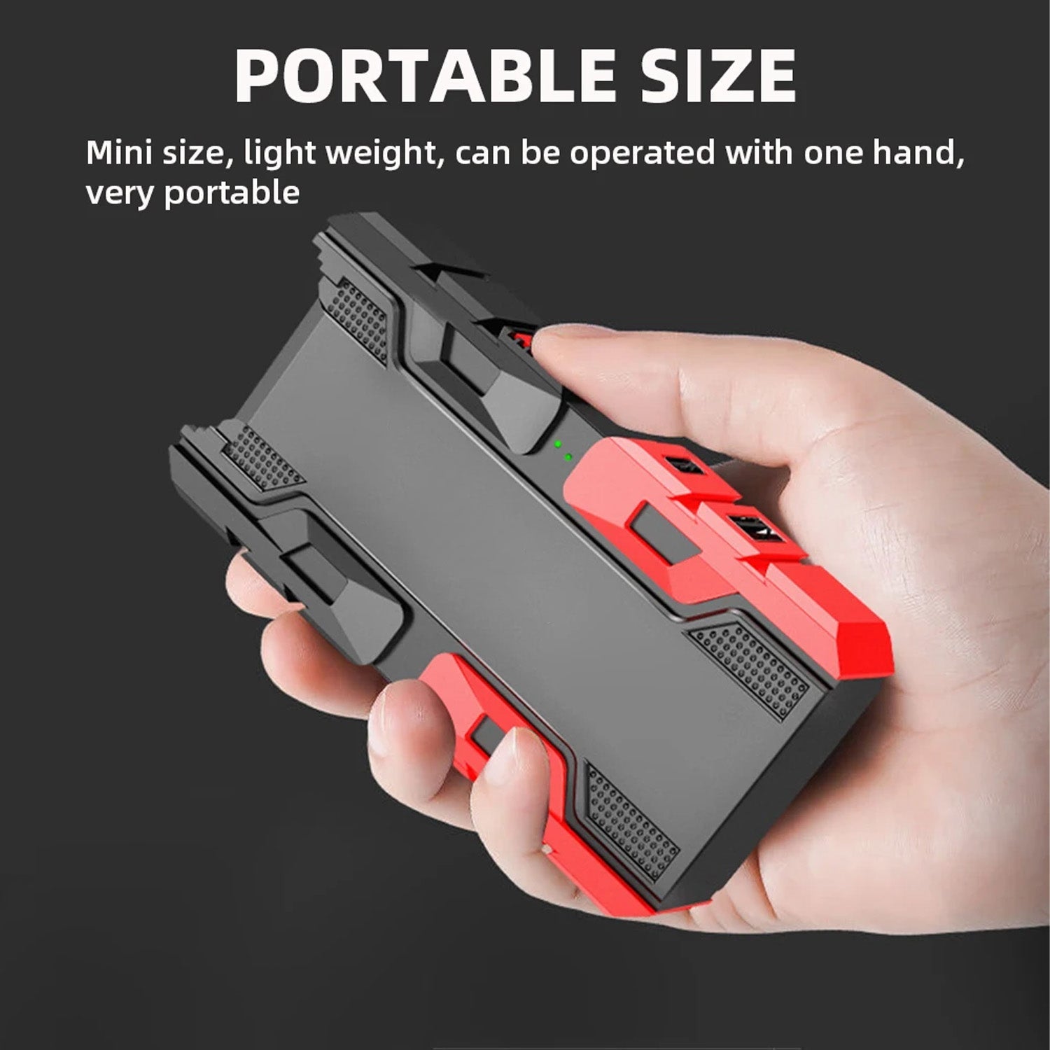 PowerLite: Mini Portable Power Bank with Built-In LED Flashlight for On-the-Go Charging & Emergency Lighting