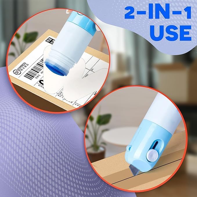 InkWipe: Thermal Paper Privacy Correction Fluid with Built-In Cutter – 2-in-1 Concealer for Package Labels, Receipts & Personal Info Protection