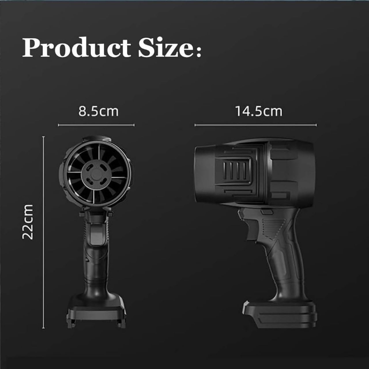 Blowee: Cordless Turbo Jet Blower, Powerful Portable Air Duster for Car Drying, Home Cleaning & Leaf Blowing