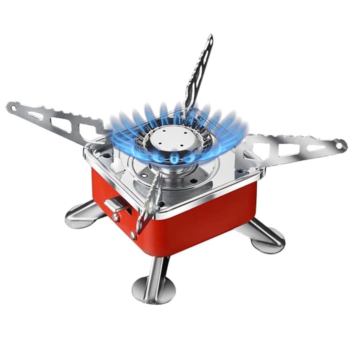 FlameX: Portable Foldable Windproof Butane Camping Stove with High H