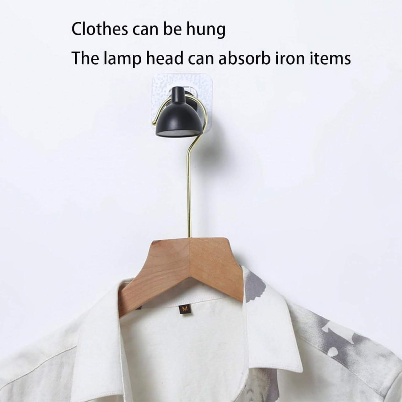 Lampu: Magnetic Magic Keychain Holder with Decorative Wall Lamp Shape, Wall Hook with strong Self-Adhesive, for Keys, Coats & Entryway Organization