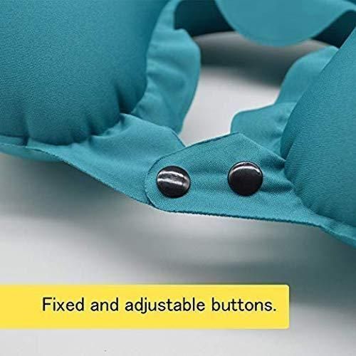 GoNap: Ultimate Inflatable Travel Pillow with Self-Pump, Adjustable U-Shape & Compact Neck Support for Flights & Road Trips