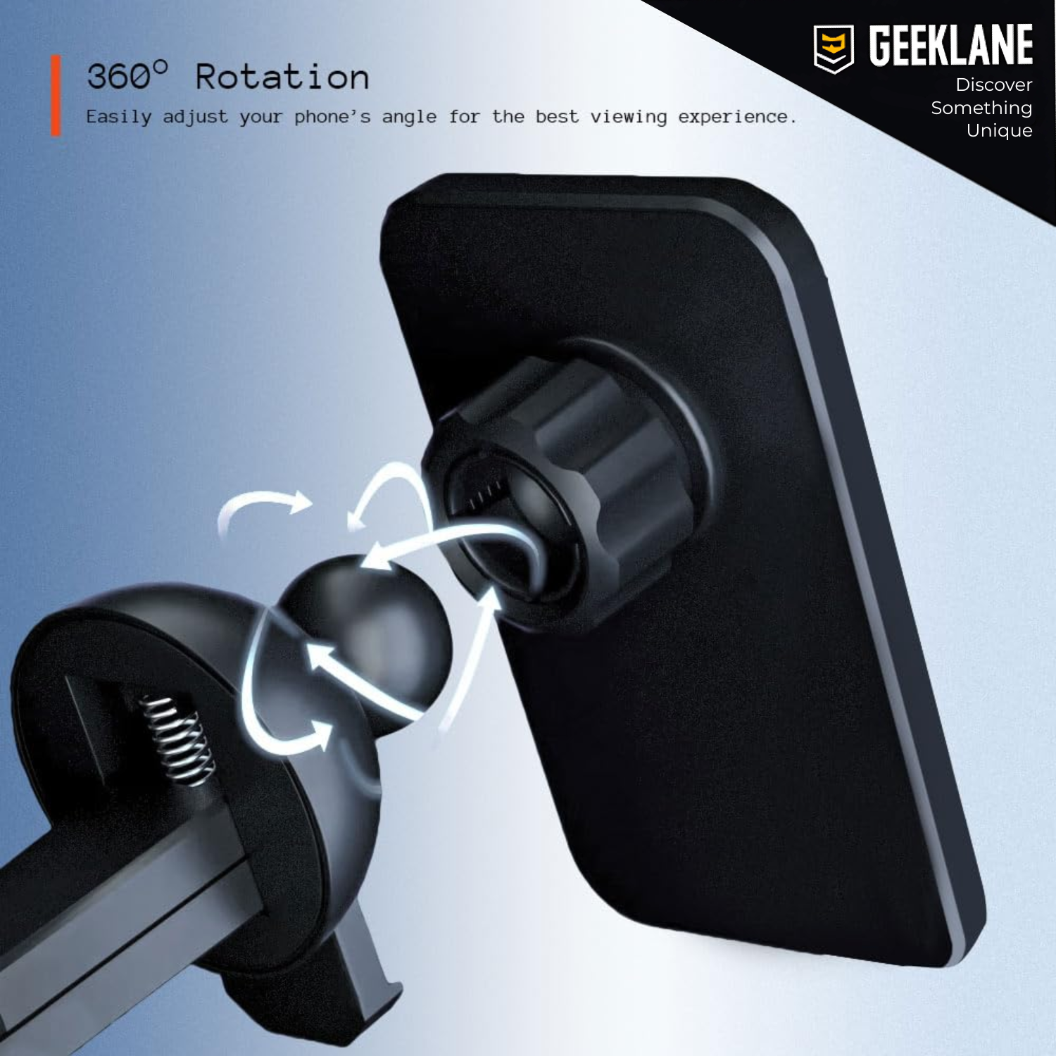 CarMeg: 15W Fast-Charging Magnetic Car Mount with 360° Rotation, Wireless Phone Holder for Car AC Vent with Secure Lock & Universal Smartphone Compatibility