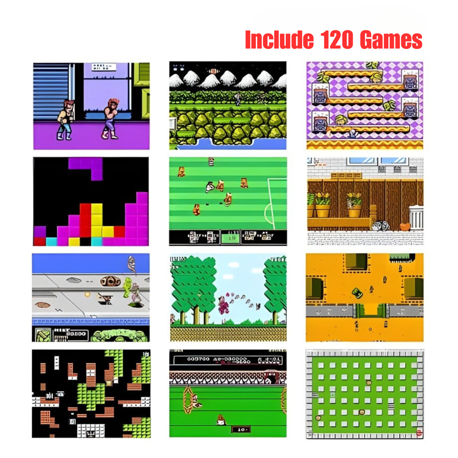 RetroJoy: Mini Arcade Handheld Console with 120 Built-in Games, Portable Retro Gaming Machine with Colour Screen, Lightweight Design & Instant Play for Kids & Adults