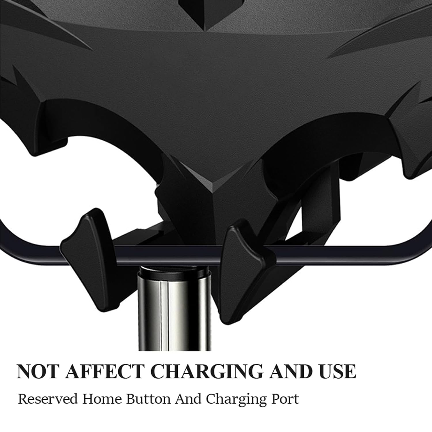 BatHold: Dark Bat-Inspired Gravity Car & Desk Phone Holder, Automatic Locking Bat-Shaped Mount for Hands-Free Use, Unique Gift for Men & Desk Accessories