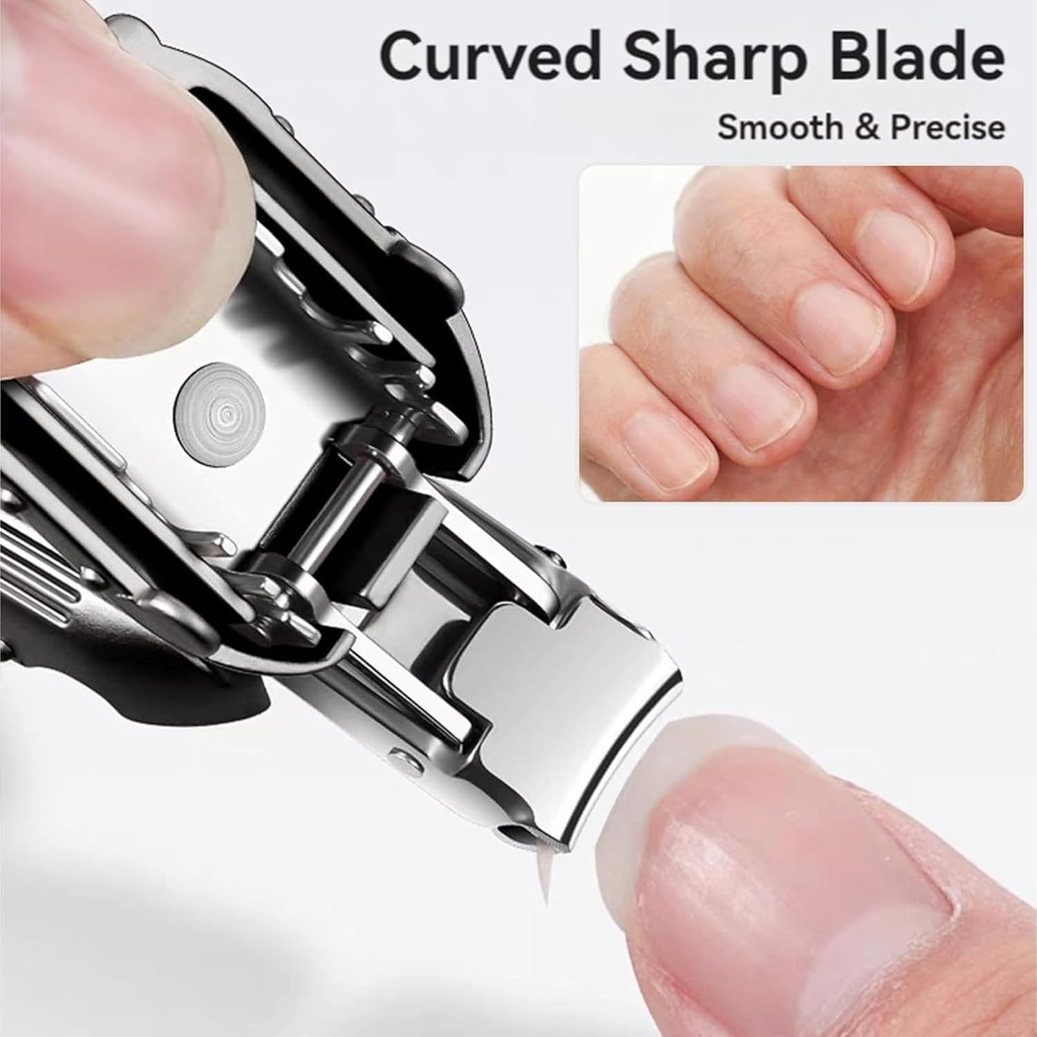 Clipzi: Folding Nail Clipper Keychain in Suitcase Design, Ultra-Portable Stainless Steel Nail Cutter with Built-In File for Travel, Grooming & Everyday Carry