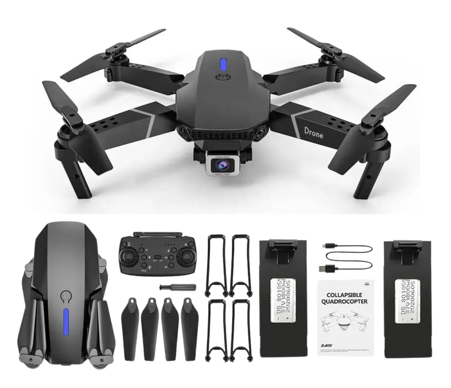 SkyMaster E88 Pro 4K Dual Camera Foldable Drone