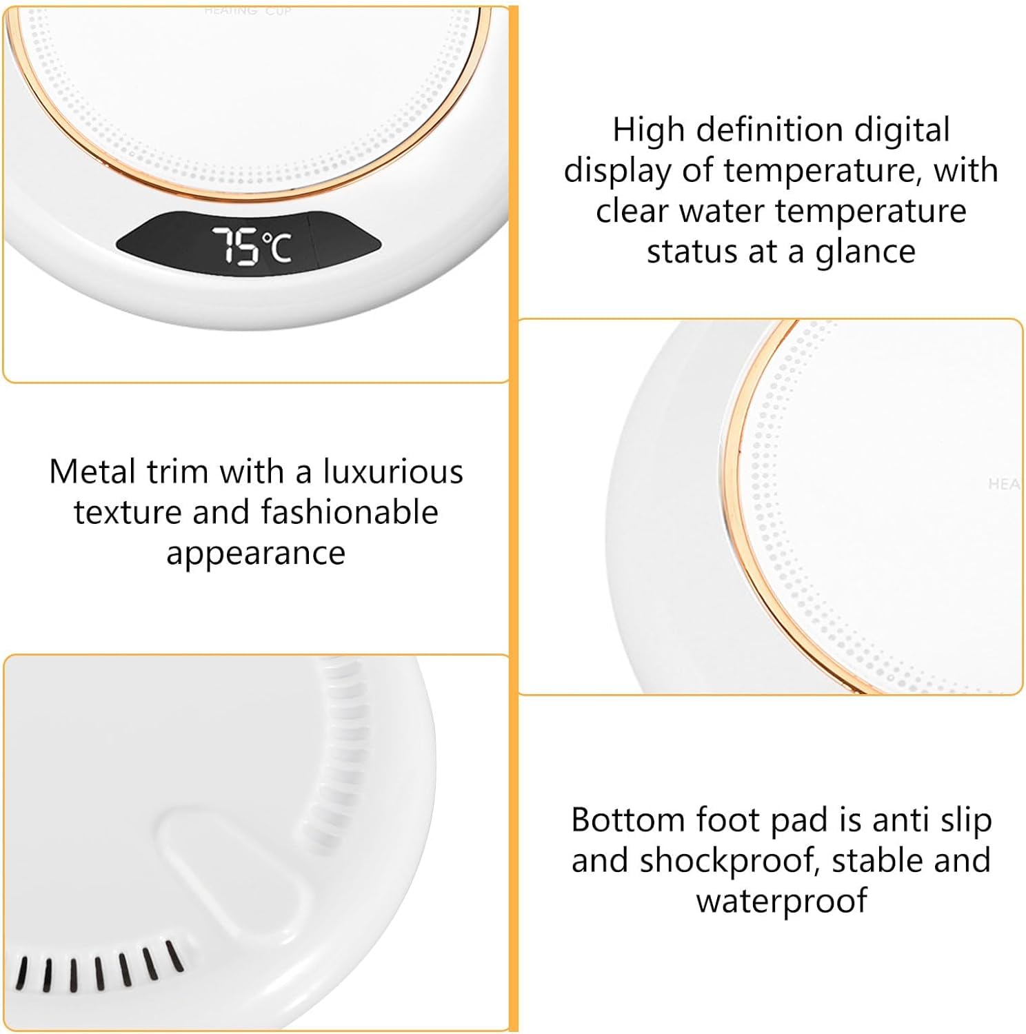 Warmy: USB-Powered Coffee Mug Warmer with LCD Display for Keeping Your Beverages Hot & Ready