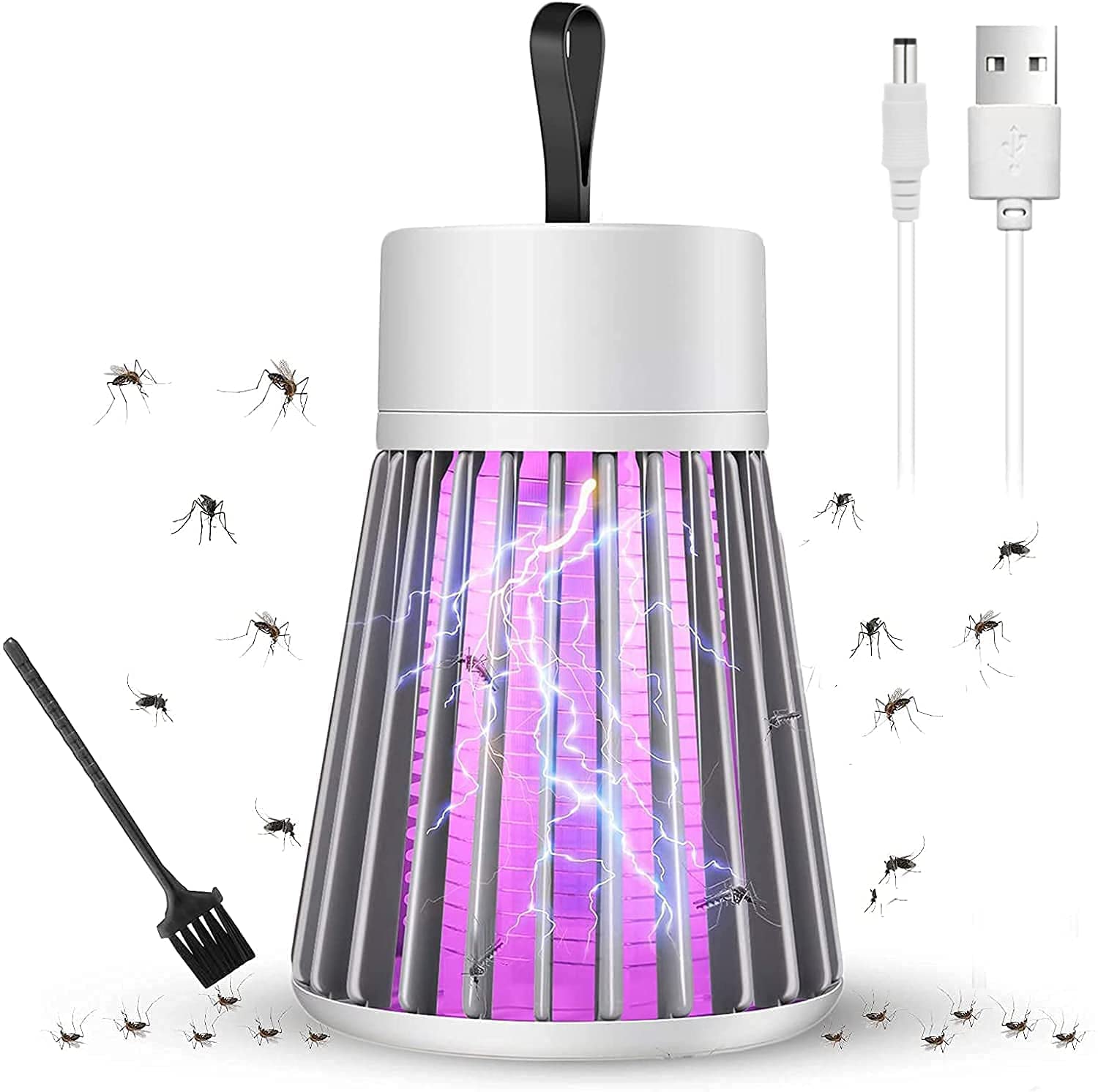 BugShield: USB-Powered Mosquito Killer Lamp with UV LED – Safe & Silent Indoor Zapper for Bedrooms, Living Rooms, Patios & Outdoor Protection
