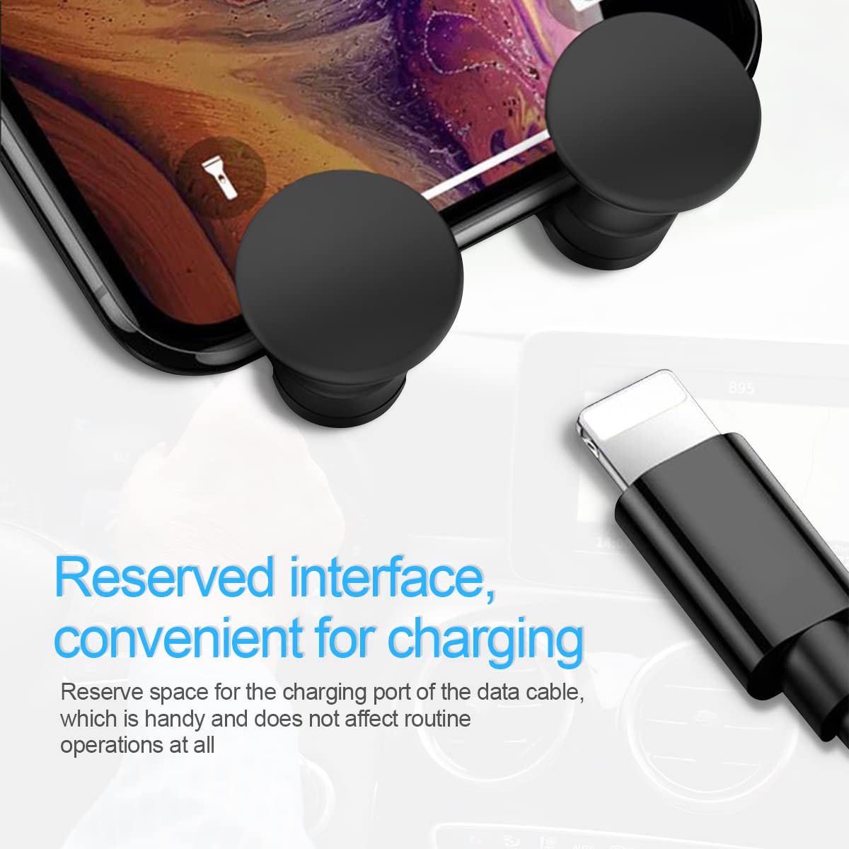 GripLock: Universal Car Phone Holder with Adjustable Gravity Grip & Air Vent Mount for Smartphones