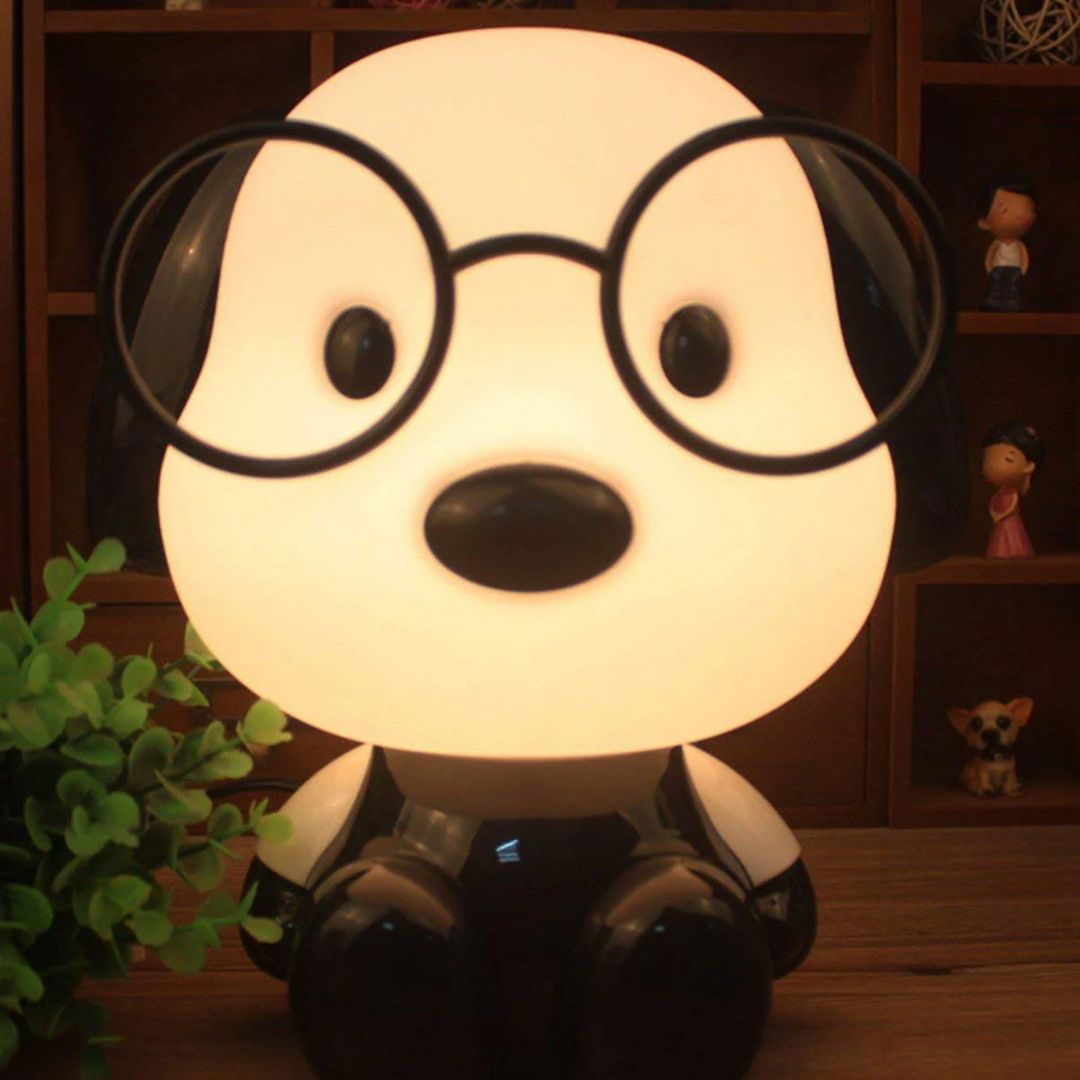 DoctorDoggo: Cute Puppy LED Night Lamp – Rechargeable Bedside Light for Cozy Room Décor & Gifting