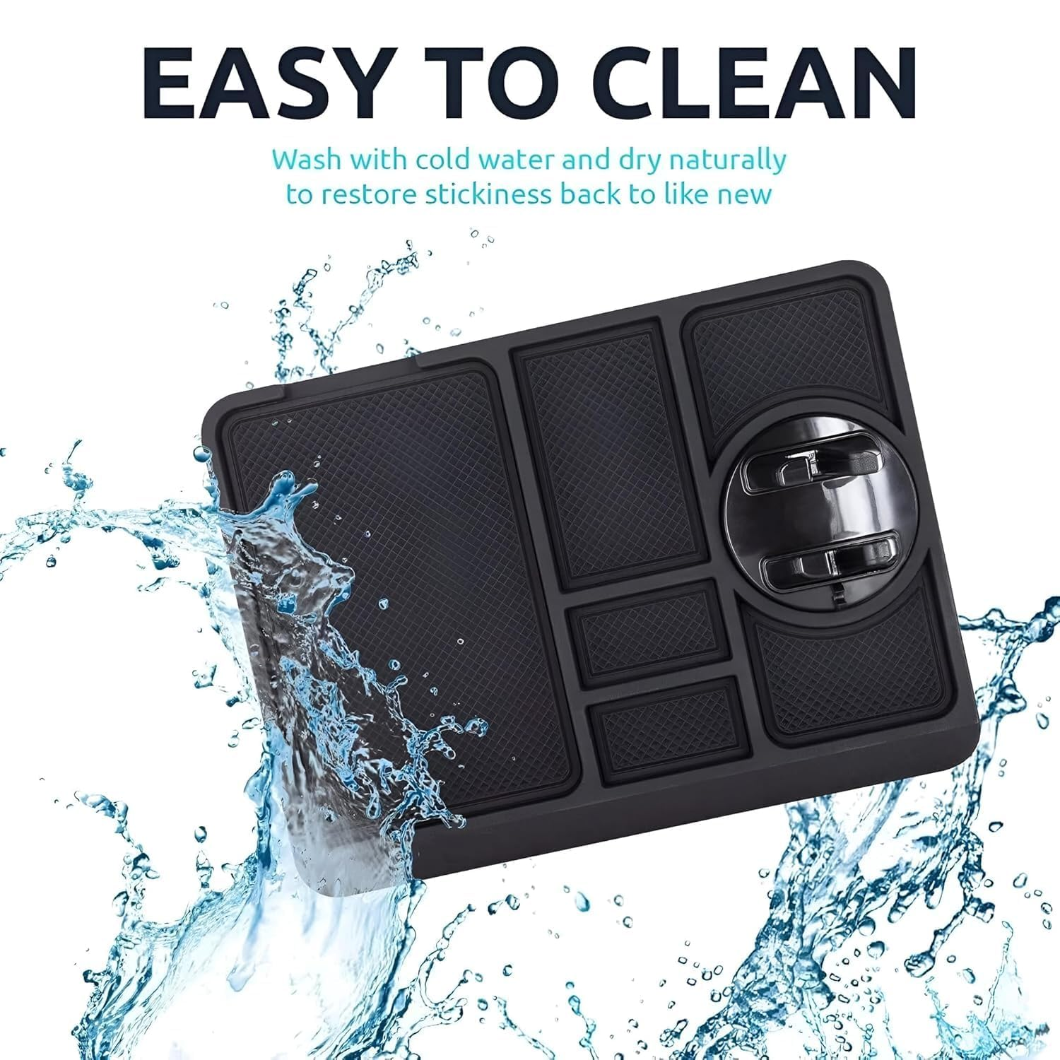 Dashy: Anti-Slip Dashboard Mat & Universal Smartphone Holder for Cars, Non-Slip Silicone Phone Mount with Secure Grip for Car Interior Dashboard Use