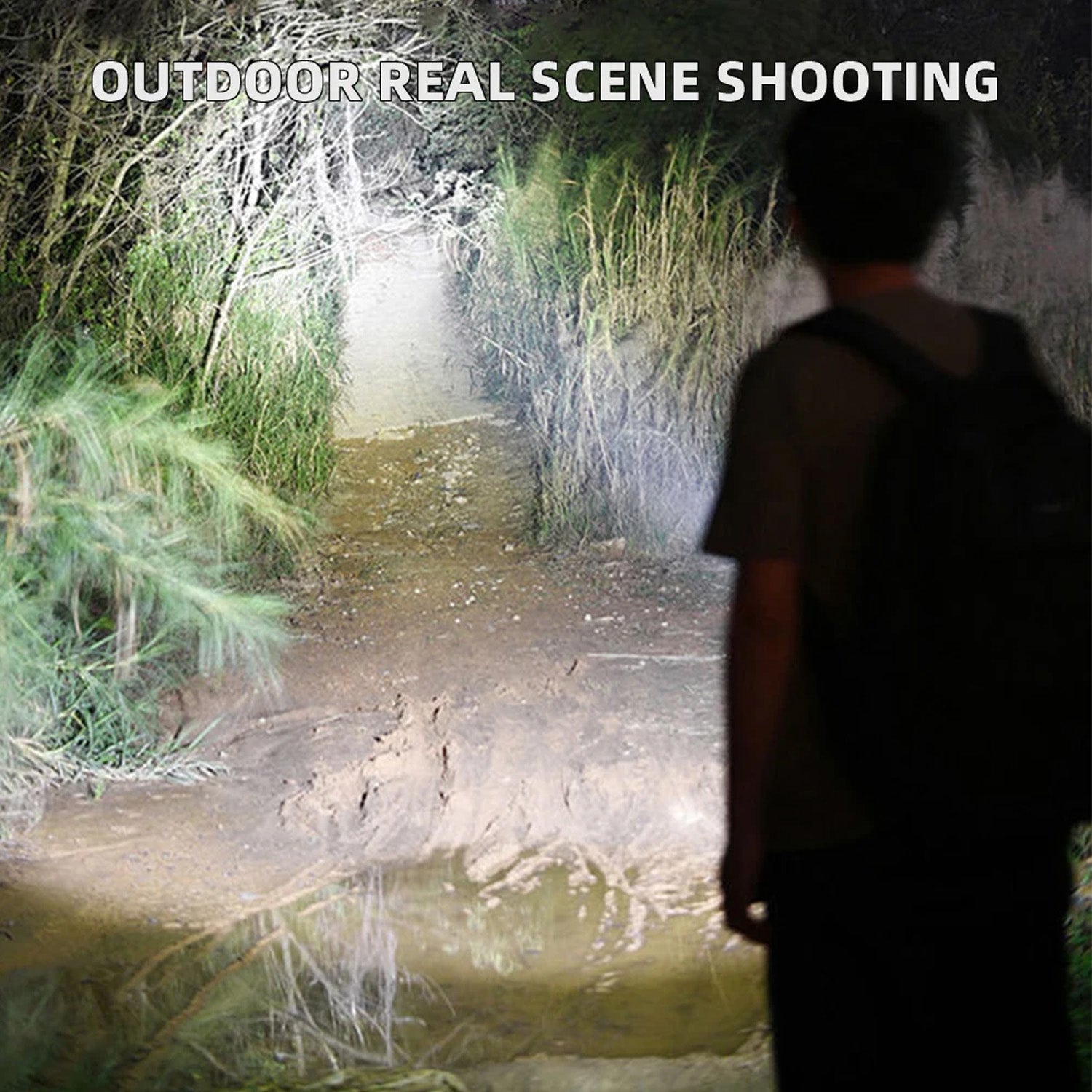 PowerLite: Mini Portable Power Bank with Built-In LED Flashlight for On-the-Go Charging & Emergency Lighting