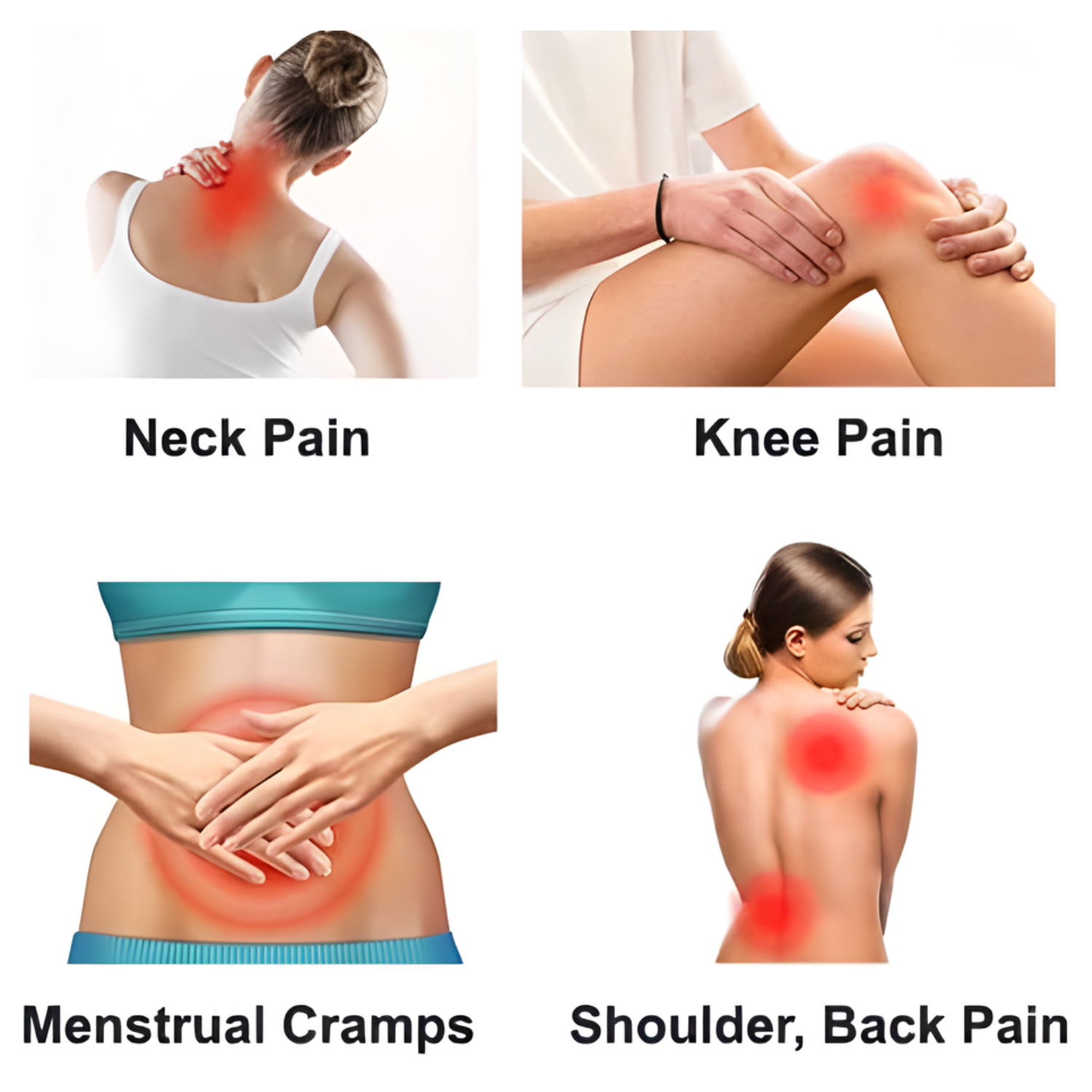 Therma: Electric Heating Pad for Pain Relief & Muscle Relaxation, Reusable Heat Therapy Pad with Charging Cord for Period Cramps, Back Pain & Body Comfort