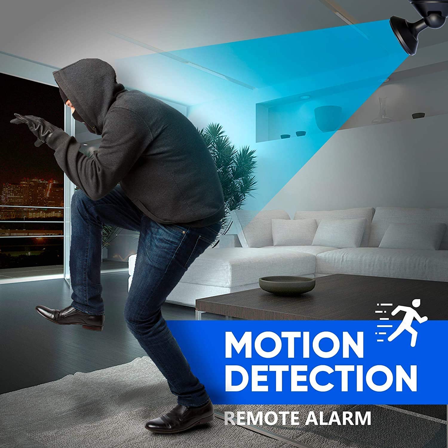 iSpy: Rechargeable Wi-Fi CCTV Live Camera with 1080P HD, Night Vision, Motion Detection & 128GB Storage Support