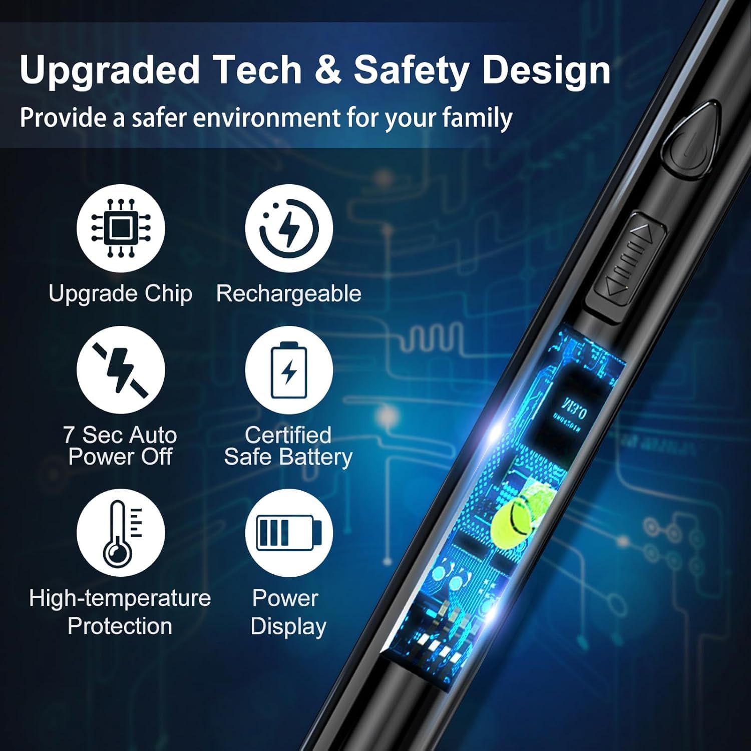 Sparq: USB-C Rechargeable Electric Arc Lighter, Windproof, Flameless & Flexible Neck Lighter for Candles, BBQ, Gas Stove & Outdoor Use