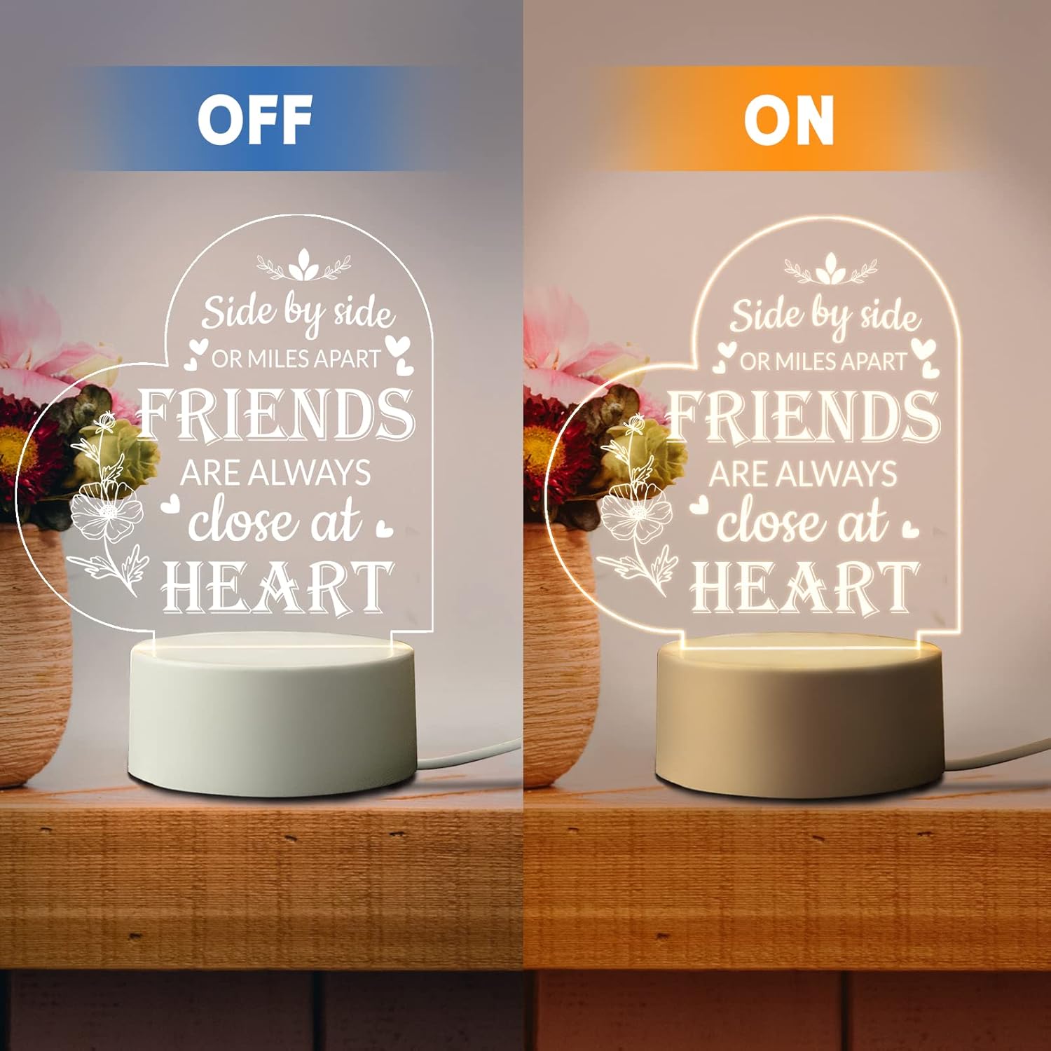 Scribbly: 3D Heart-Shaped LED Message Board – Erasable Acrylic Night Lamp with Marker Pens for Gifting, Desk Decor & Personalized Love Notes