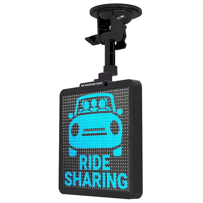 Pixo: Programmable LED Pixel Display Screen with Bluetooth App Control, Custom Text & Animations for Car Windshield & Home Decor 13x13cm