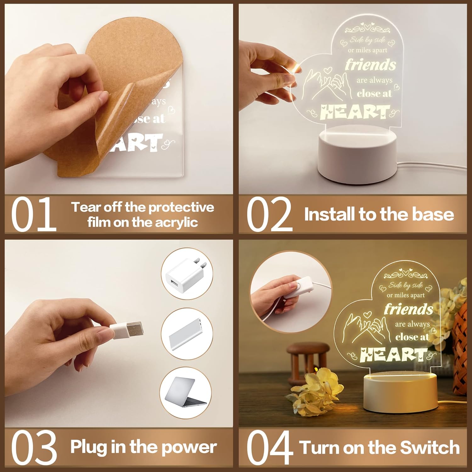 Scribbly: 3D Heart-Shaped LED Message Board – Erasable Acrylic Night Lamp with Marker Pens for Gifting, Desk Decor & Personalized Love Notes