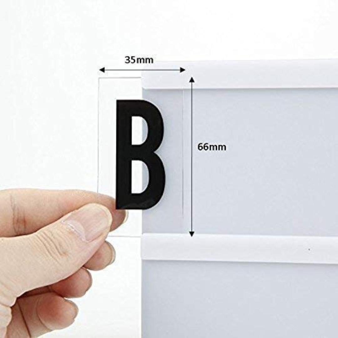 MBox: A4 LED Cinema Light Box with 96 Letters & Symbols, Custom Message Display Board for Home Décor, Gifting & Mood Lighting