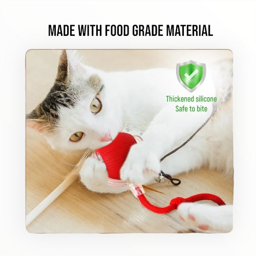 Rollie: Motion Ball for Cats & Dogs, Self-Rotating Rechargeable Pet Toy with Auto Rolling Action & Light-Up Surface for Indoor Play & Chase