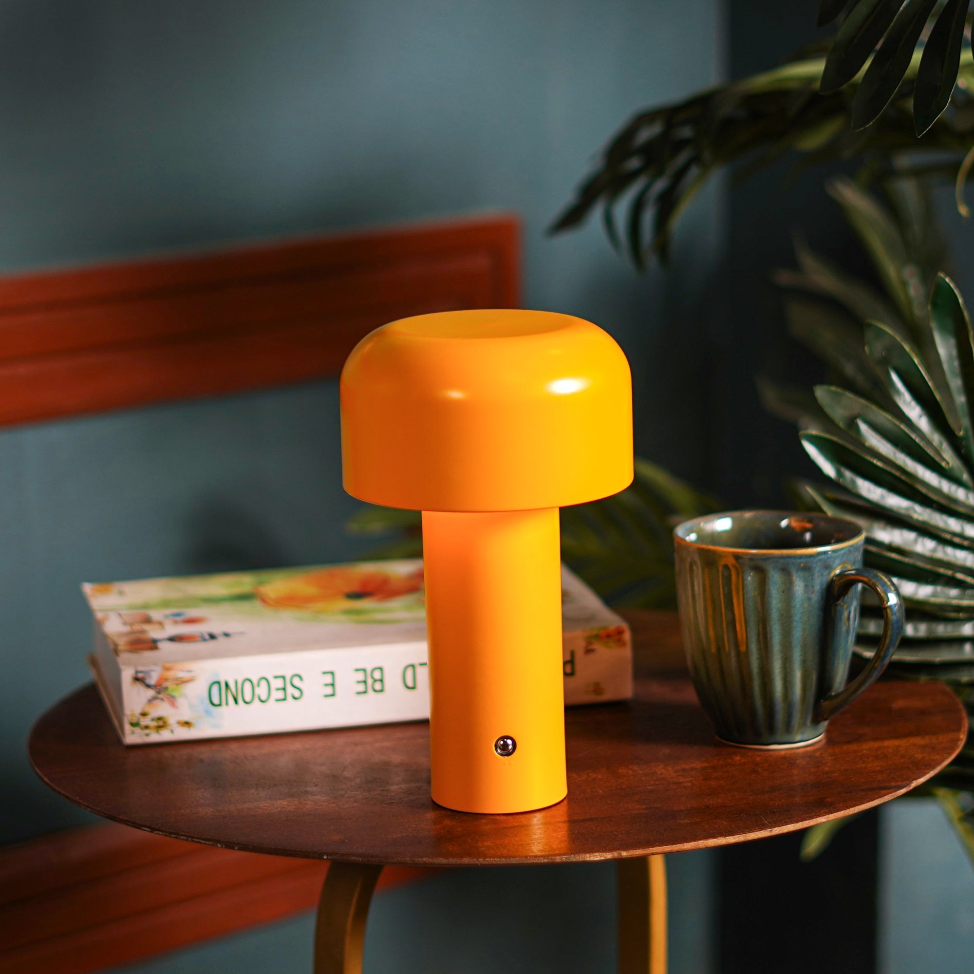 Shroom: Wireless LED Ambient Glow Lamp with Touch Control, 3-Color Dimming & Stylish Design for Home & Office