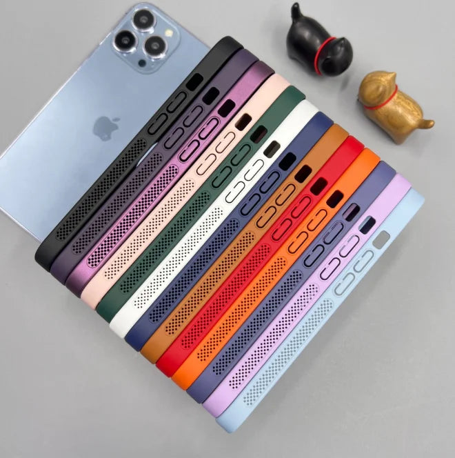 Heat dissipation iPhone Back Cover With Apple Brand Showoff