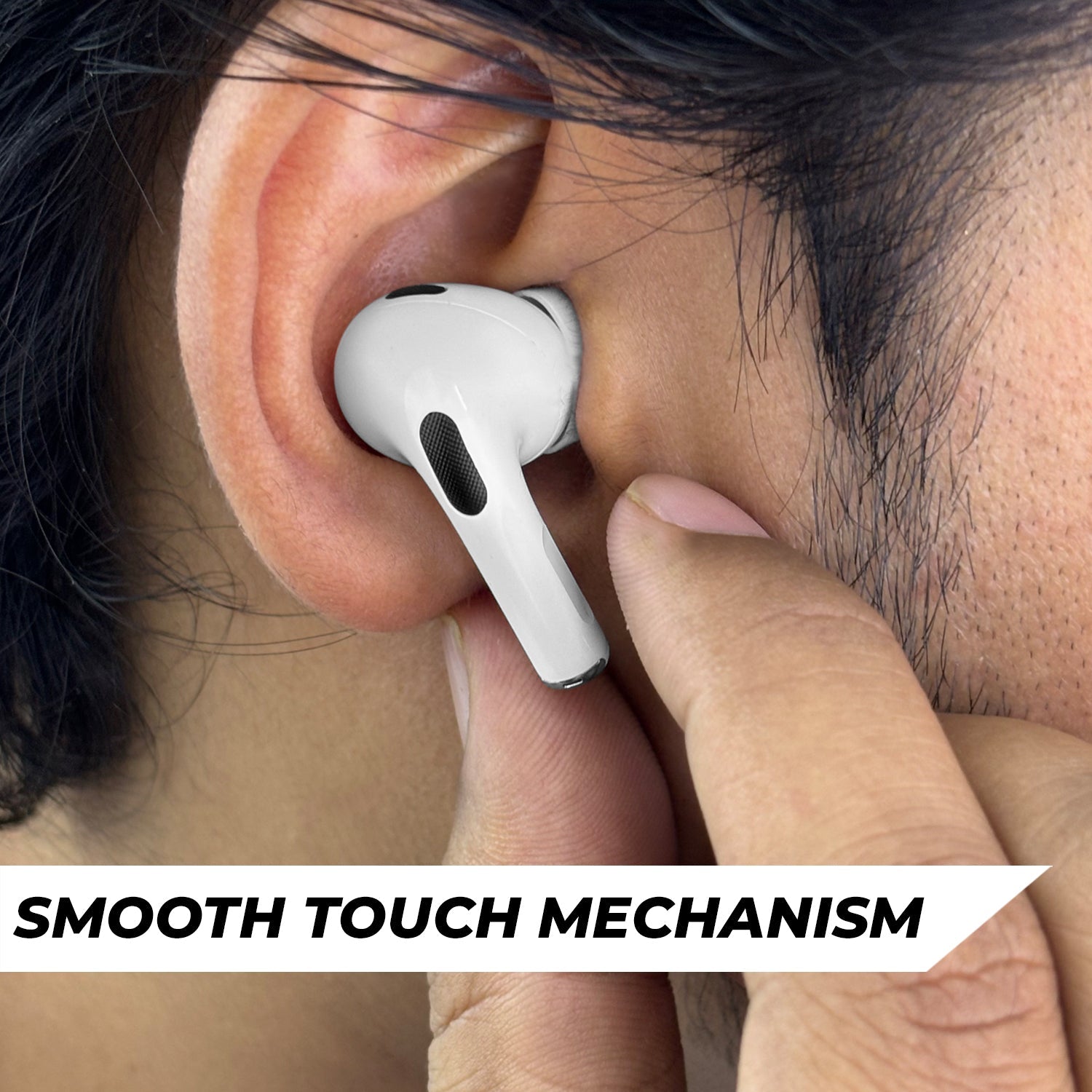 ScreenPods: TWS Bluetooth Earbuds with Touch Screen Case, 32dB ANC + ENC, Low Latency Gaming & Type-C Fast Charging