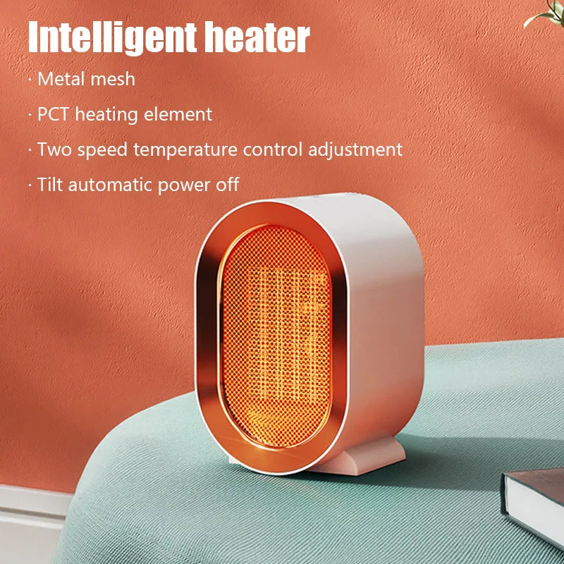 HeatWave: 1200W Mini Portable Electric Heater with Fan for Desk, Bedroom & Indoor Use