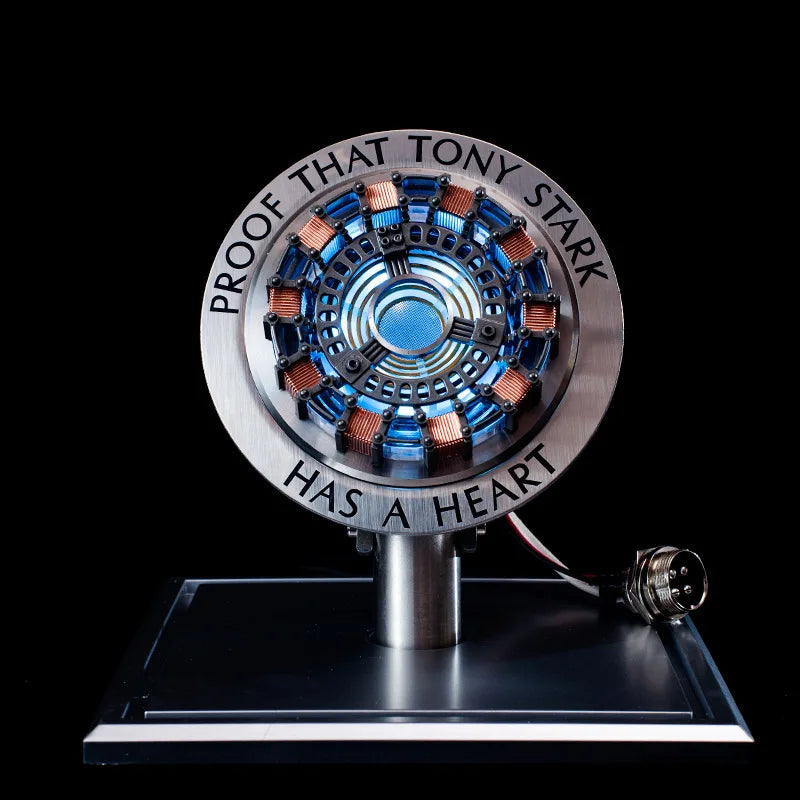 Repulsor: Iron-Man 1:1 Arc Reactor MK1 LED Lamp with Soft Glow in Strong Acrylic Display Case for Desk Décor & Collector’s Gift Item