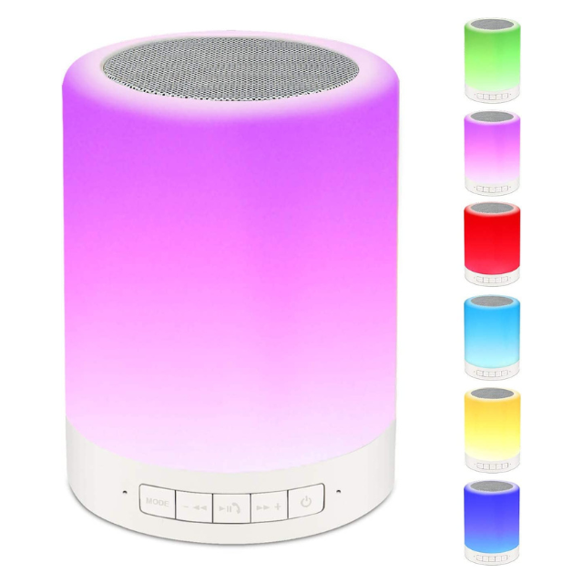 Zuno: Wireless Bluetooth Speaker Lamp with RGB Light – For Bedroom, Desk Setup & Gifting