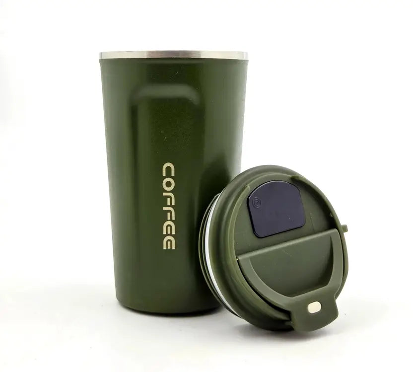 BrewBee: Smart LED Temperature Tumbler, 500ml Stainless Steel Travel Mug with Leak-Proof Lid, Touch Screen & Thermal Design for Hot & Cold Drinks