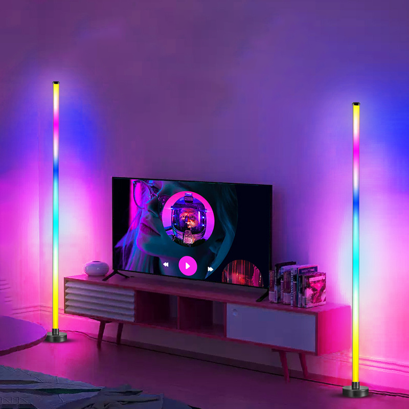 VibeCorner: Smart RGBW Corner Floor Lamp with App & Remote Control, Music Sync, Timer & 16M DIY Colors